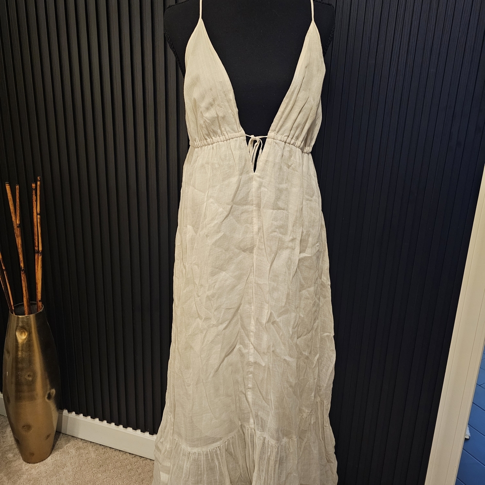 Banana Republic Cream Maxi Dress